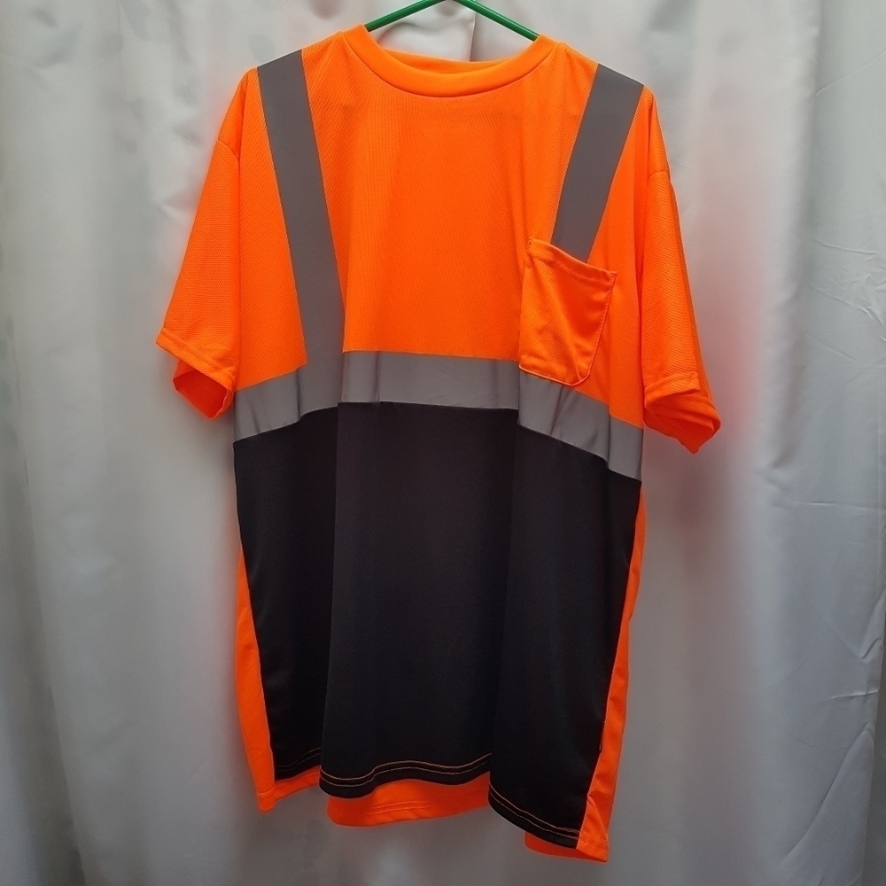 Occunomix men's 3X Safety shirt reflective blaze orange